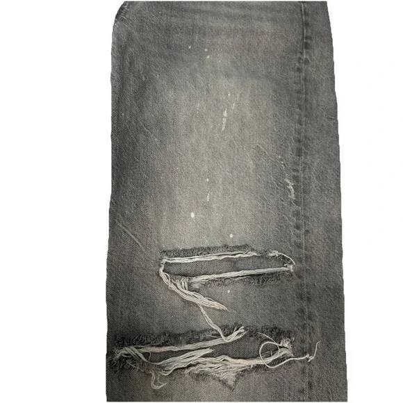 American Eagle Outfitters Distressed Straight Jeans Blue Denim Women's Size 6 - Picture 12 of 12